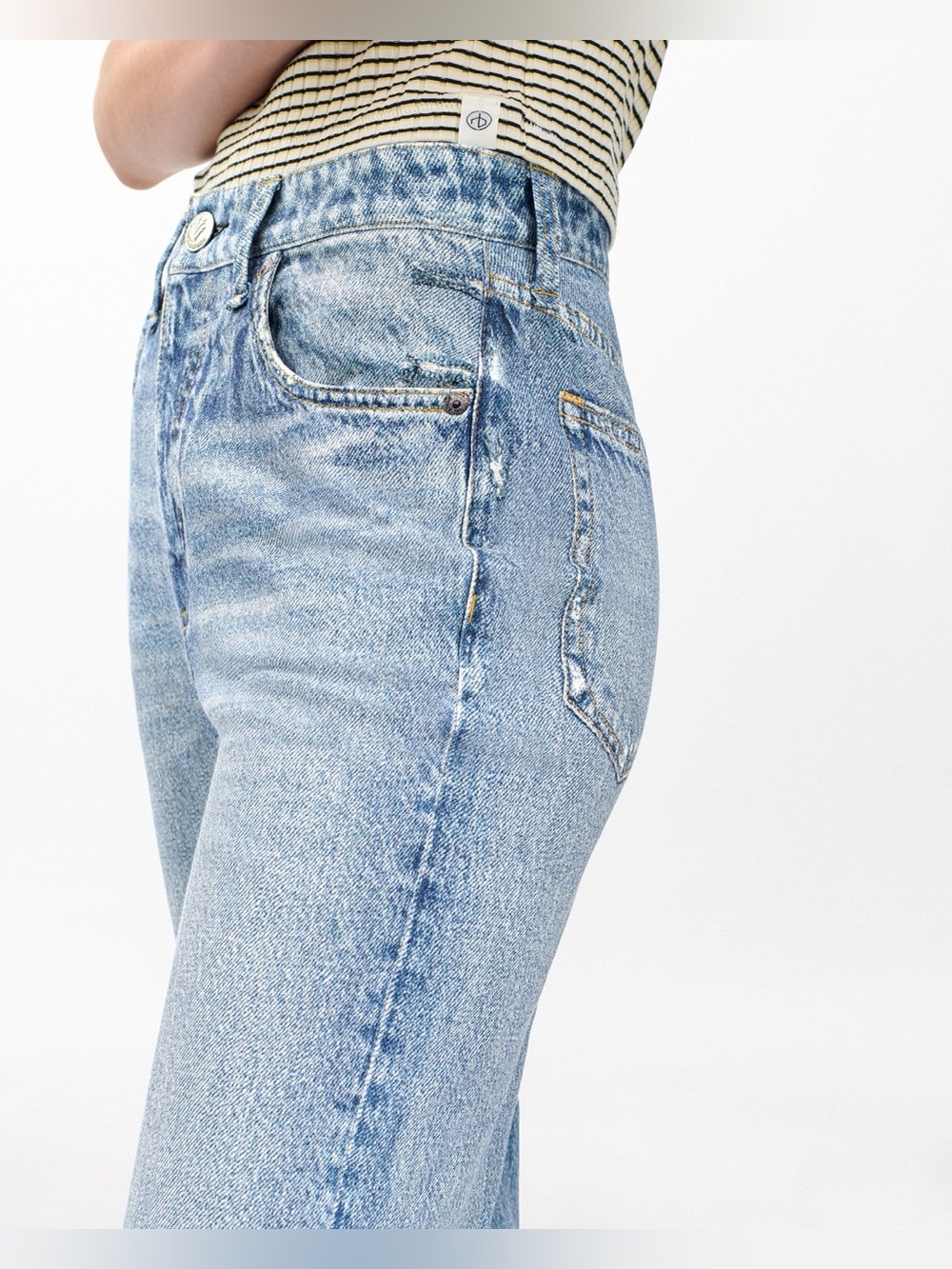rag & bone Miramar Shea Cotton Terry Relaxed Straight Pant in Tessa, Size 28 - Picture 5 of 12